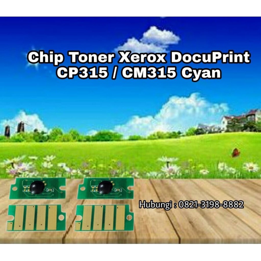 Chip Toner Xer CP315 CP318 CM315 CP 315 318 CM 315 Cyan