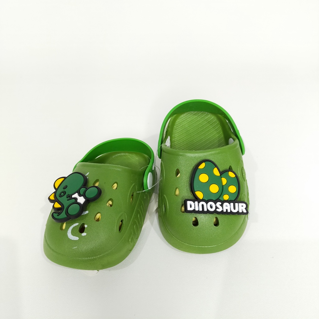 SANDAL ANAK SLIP ON KARAKTER DINO LUCU