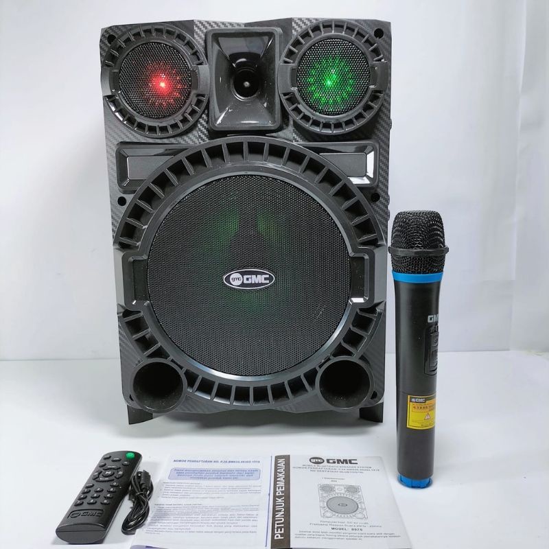 Speaker GMC 897S aktif portable 8 inch 8&quot; Bluethoot Meeting pengeras suara