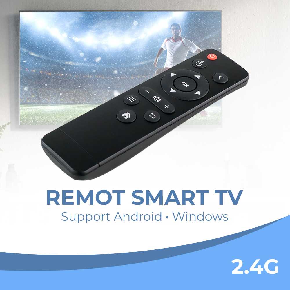 Remot Smart TV Box Proyektor Mouse Support Android Windows USB 2.4G - 145 x 40 x 23 mm Plastik