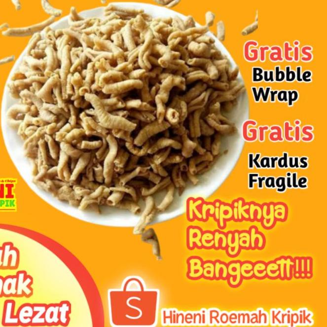 

Diskon [FG2] Kripik Usus Ayam Crispy Original 1kg Keripik Usus Murah Gurih, Enak,Renyah Keripik Usus