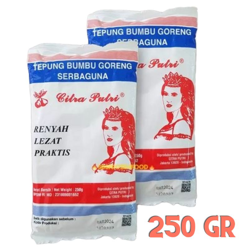 

Citra Putri Tepung Bumbu Goreng Serbaguna 250gr