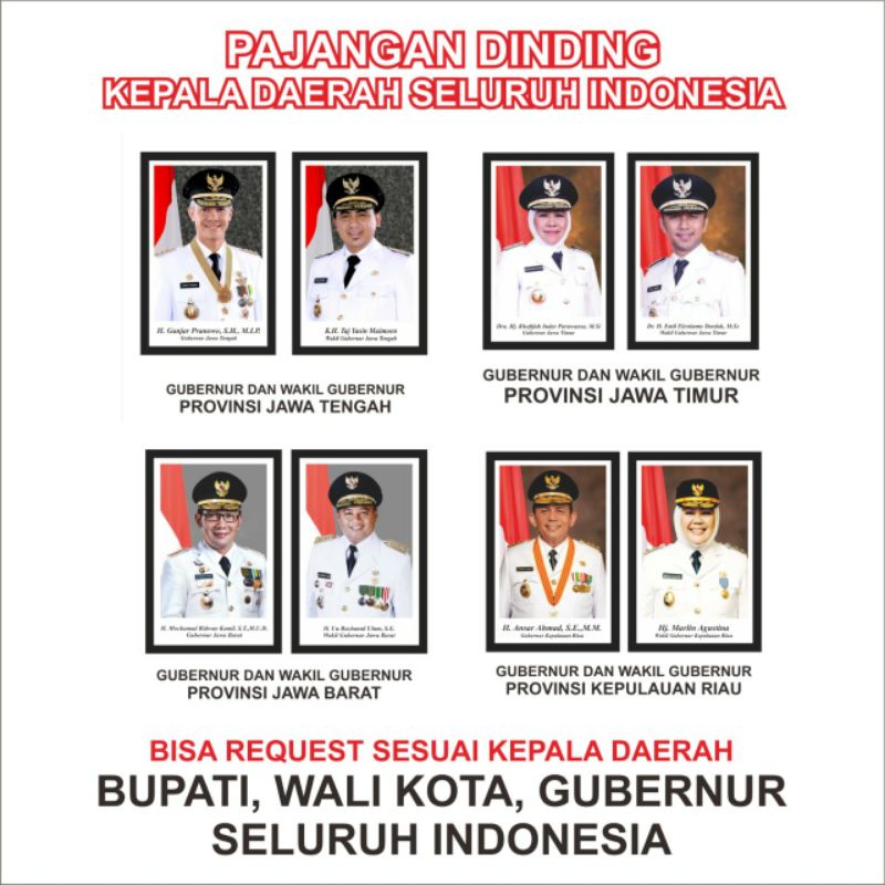 

PAJANGAN KEPALA DAERAH SE INDONESIA