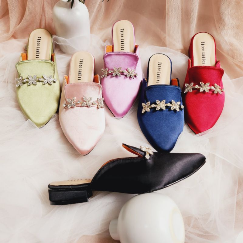 Rayfa heels 2 cm | Sendal wanita hak rendah