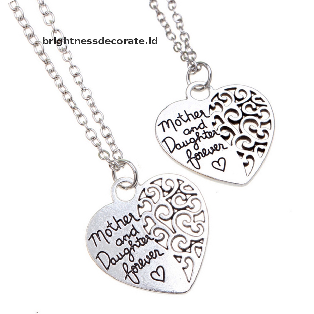 [Birth] Kalung Fashion Wanita Ibu Dan Anak Perempuan Forever Love Pendant Fashion Jewelry [ID]