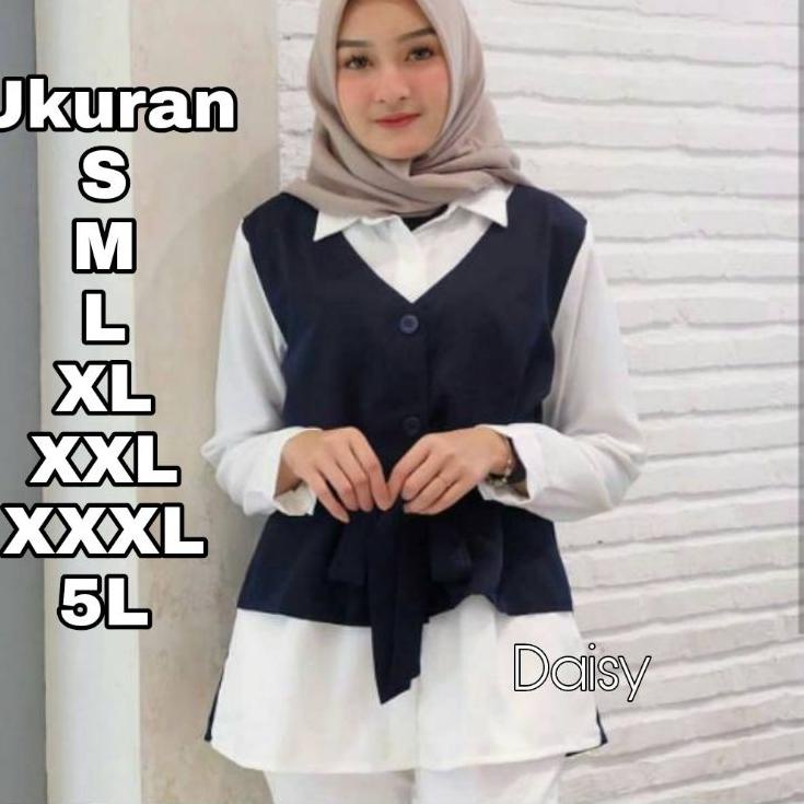 Daisy Blouse Big Size Ukuran Size S M L XL 2XL 3XL 4XL XXL XXXL  XXXXL 2L 3L 4L 5L  Atasan Blouse Wa