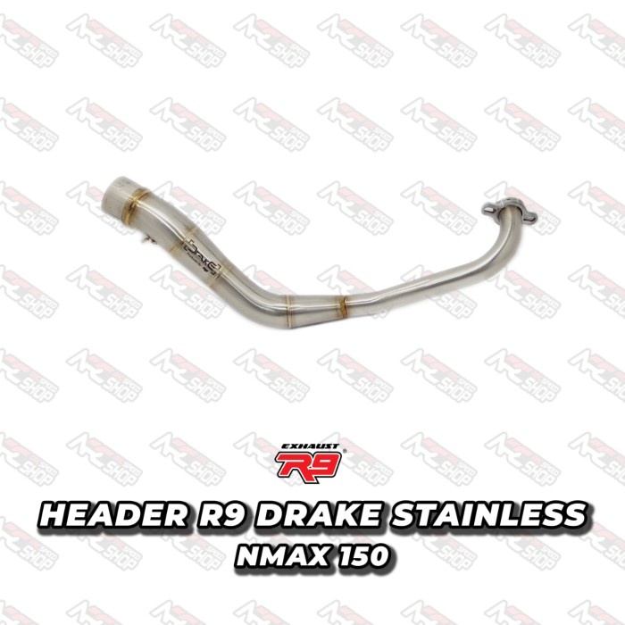Header Knalpot R9 Drake Yamaha Old Nmax 150 Leher Knalpot R9 #Original