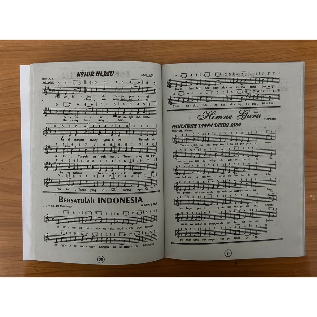 Buku Lagu Wajib Nasional Daerah Indonesia