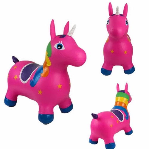 MAINAN ANAK JUMPING ANIMAL KUDA PEGASUS MAINAN KARET LOMPAT ANAK ANAK MUSIK SUARA BINATANG SESUAI KA