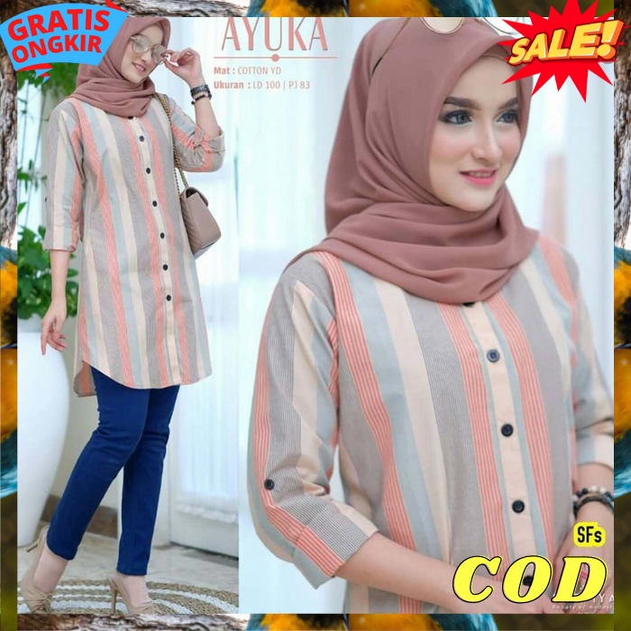 Tonic Ibu Ibu Kondangan Tunik Long Tunic Perempuan Dewasa Bju Thunik Ibu2 Kekinian Tunika Kerja Cewe