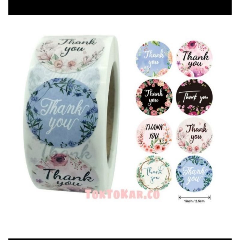 

stiker olshop, stiker thank you