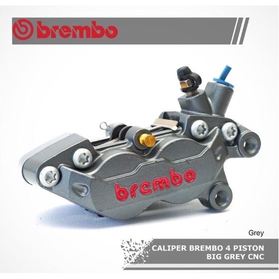 kaliper Brembo axial 4p grey kaliper depan Brembo 4 piston axial import