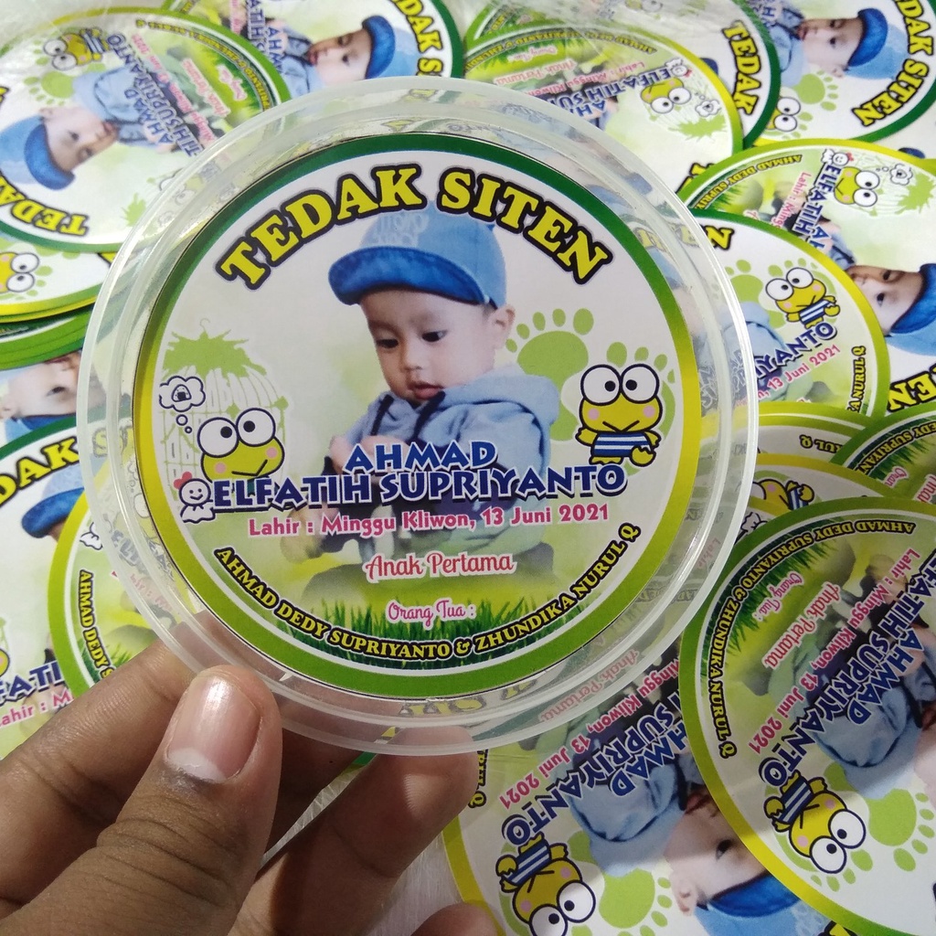 

Stiker Tedak Siten / Stiker Bubur Cup / Stiker Mudun Lemah 300ML