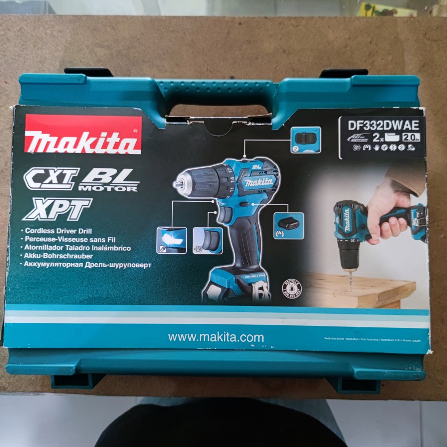 Bor Cordless Makita DF 332 DWAE / Cordless Drill / Bor Baterai