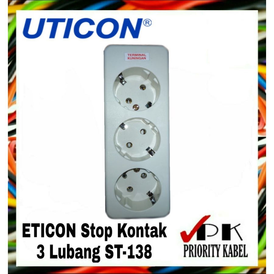 UTICON Stop Kontak Arde 1 - 6 Lubang