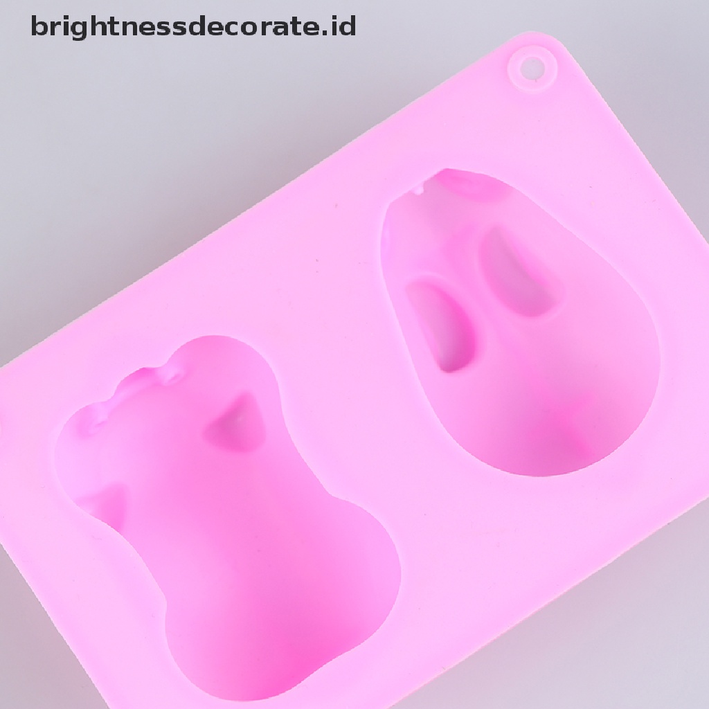 [Birth] Cetakan Silikon Kelinci Babi Non Stick Cute Pig rabbit Molds Coklat Fondant [ID]