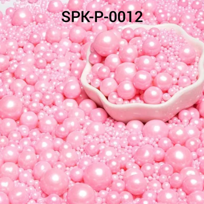 

SPK-P-0012 SPRINKLES/SUGAR BEADS/SPRINKEL PINK MERAH MUDA