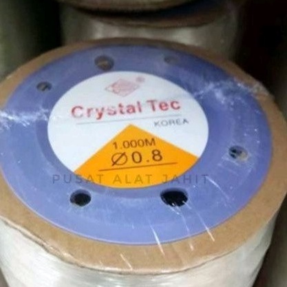 

H7Y TALI BENANG KARET KENUR ELASTIS BENING TRANSPARAN CLEAR GELANG KALUNG 0.6 0.7 0.8 1.0 MM 1 ROL