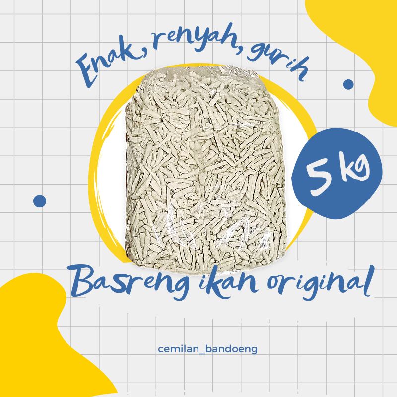 BASRENG IKAN STIK GORENG GURIH RENYAH KEMASAN 5KG