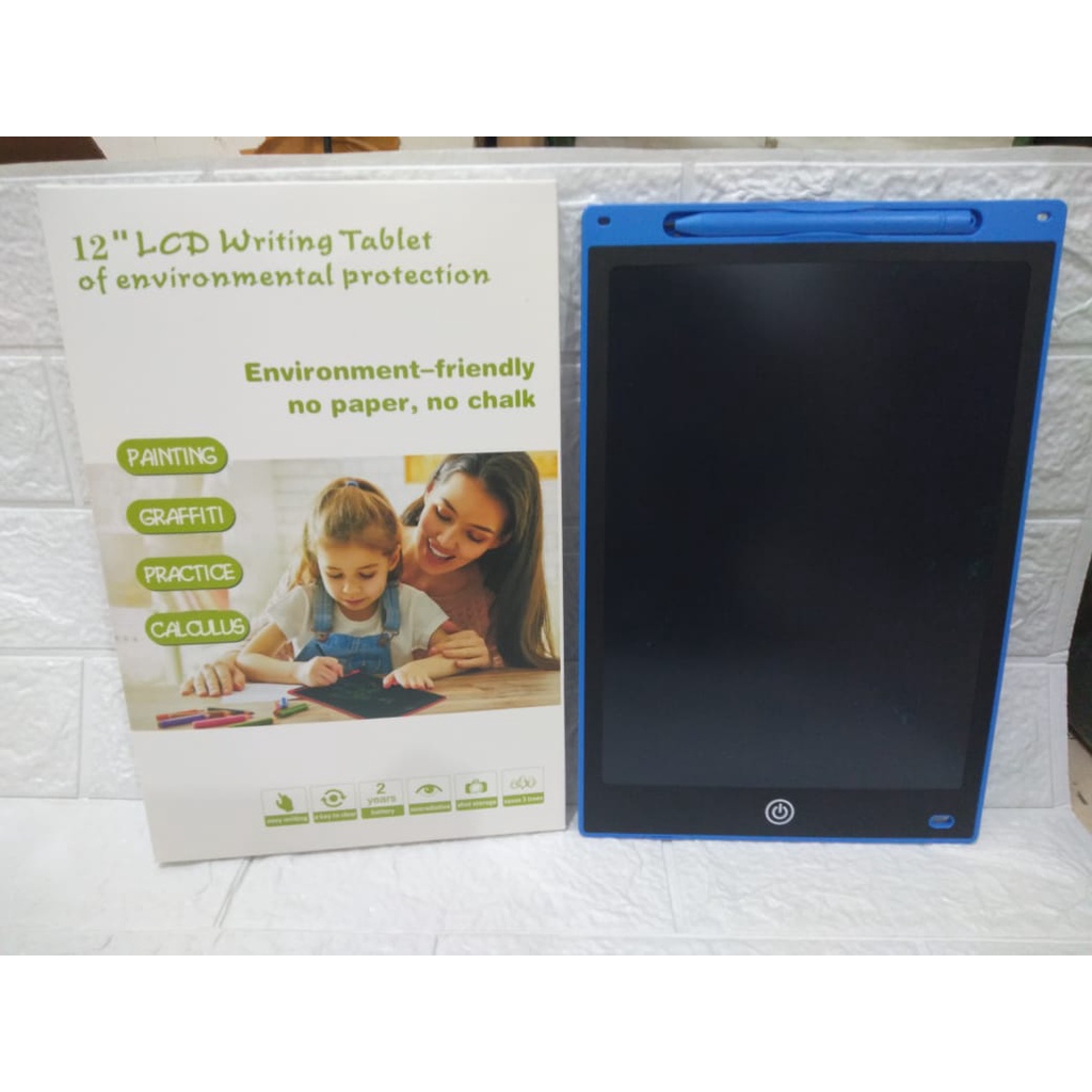 LCD Writing Tablet Drawing 12 Inch Papan tulis LCD anak