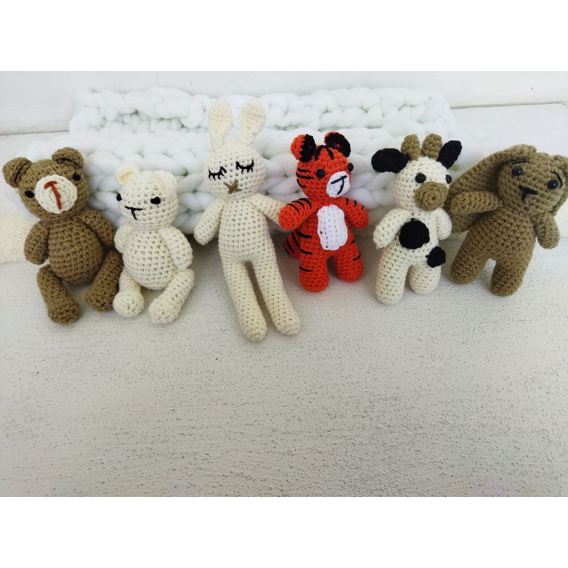 amigurumi boneka rajut properti foto bayi newborn