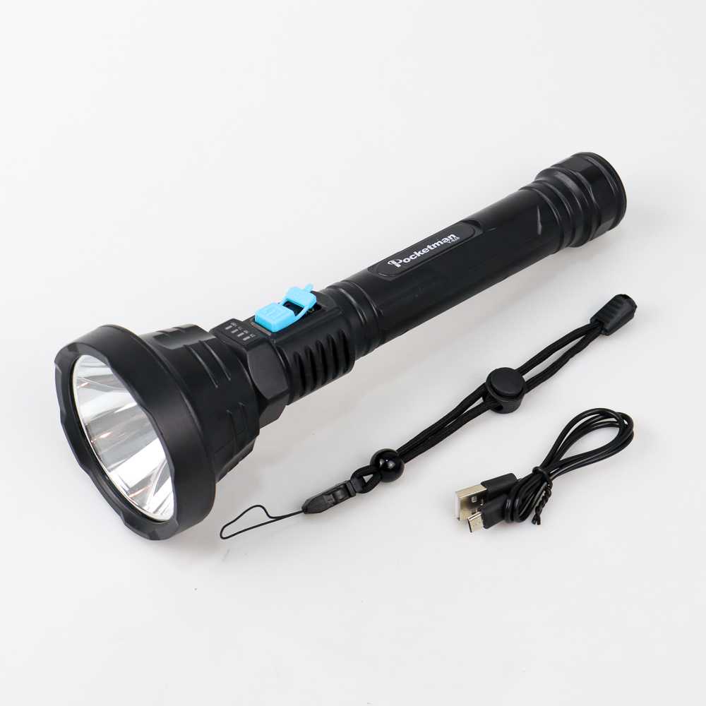Senter LED Pocketman Waterproof USB Cree XPE 500 Lumens - Y-826