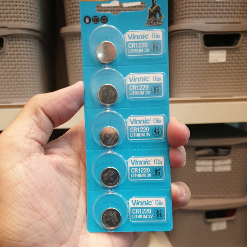 Baterai, bateray original vinnic CR1220 CR 1220 baterei