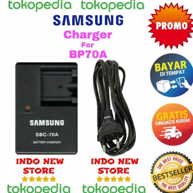 Charger Samsung SBC-70A PL100 PL120 BP ES30 ES70 FOR BATERAI BP70A NEW