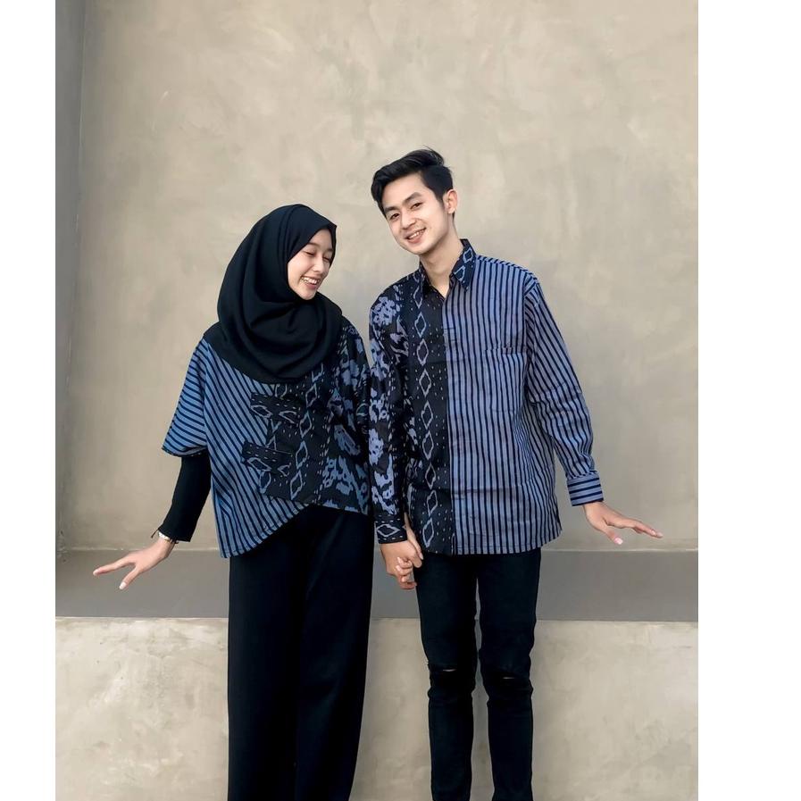 Realpct COUPLE CROPTOP DIAMOND BATIK KAMPUS