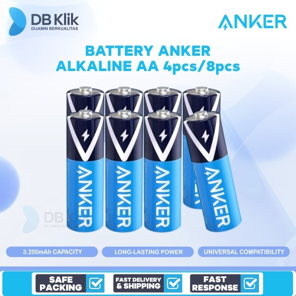 Battery Anker Alkaline AA No Rechargeable B1810- Alkaline AA Batteries