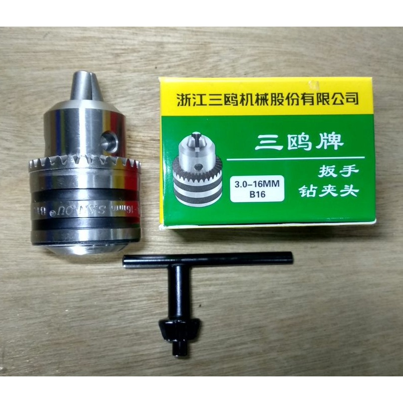 Drill Chuck | Kepala Bor 3 - 16mm B16 (SAN OU)