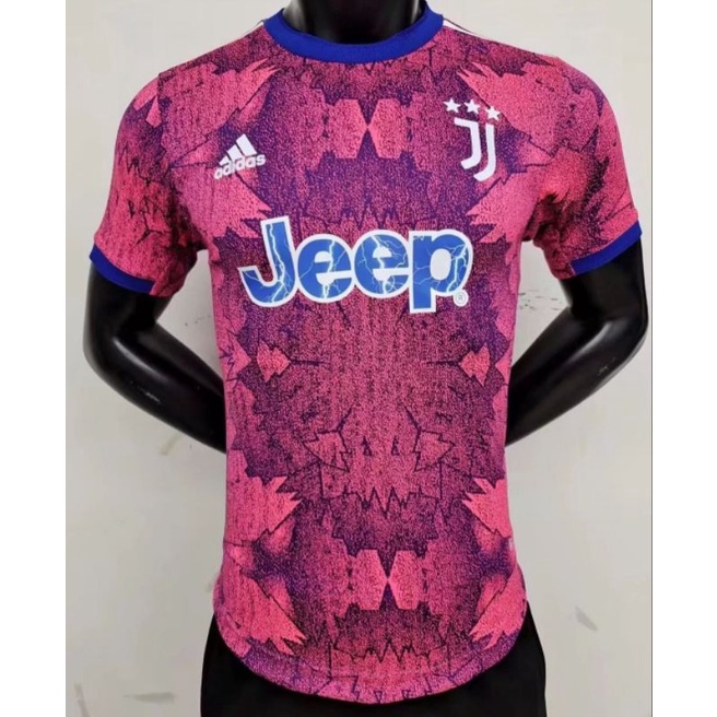 Jersey Player Issue Juventus Third  2022 2023 Climachill Heat.Rdy Baju sepak bola PI Pink