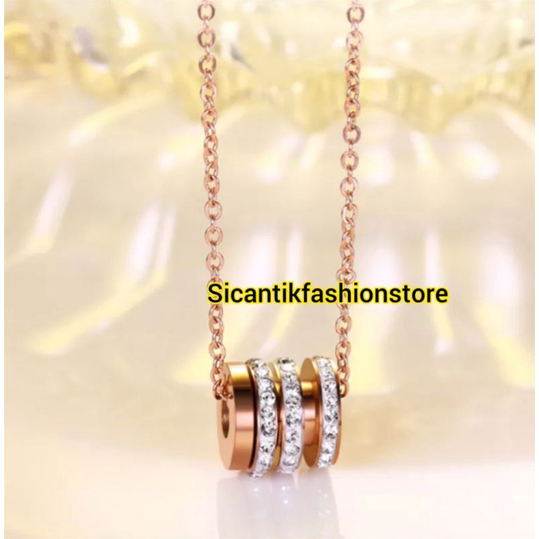 Kalung Titanium Fashion Wanita Anti Karat Selamanya Kalung Titanium Trending Asli Titanium Fashion Style Wanita Korea