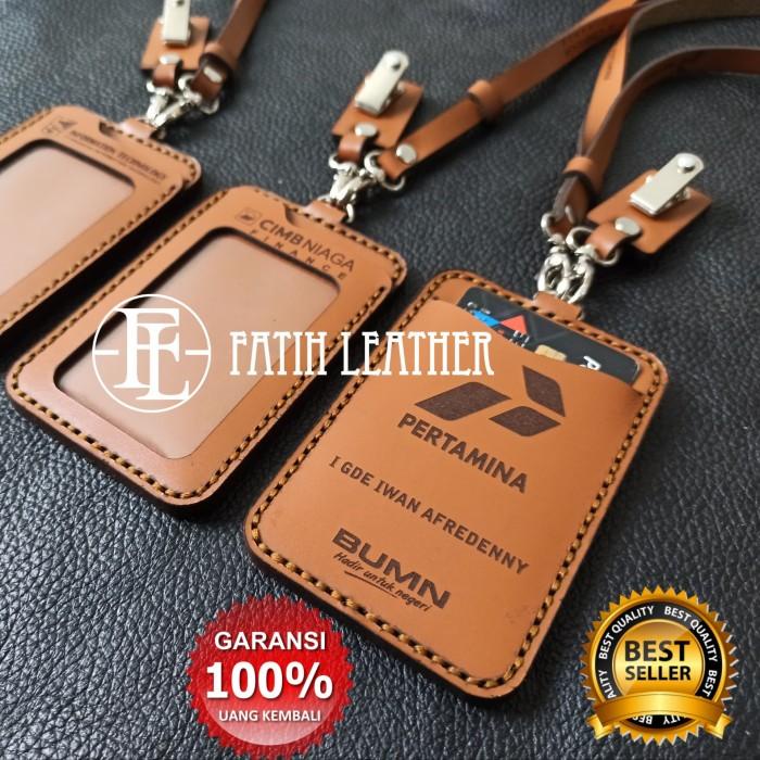 

ID CARD HOLDER KULIT, NAME TAG KULIT, ID HOLDER CARD, NAMETAG,ID CARD