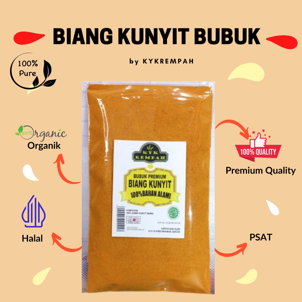 

BIANG/EMPU/INDUK Kunyit Bubuk PREMIUM