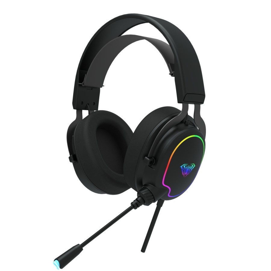 Headset Gaming AULA F606 Wired RGB Running- AULA F606 Gaming Headphone