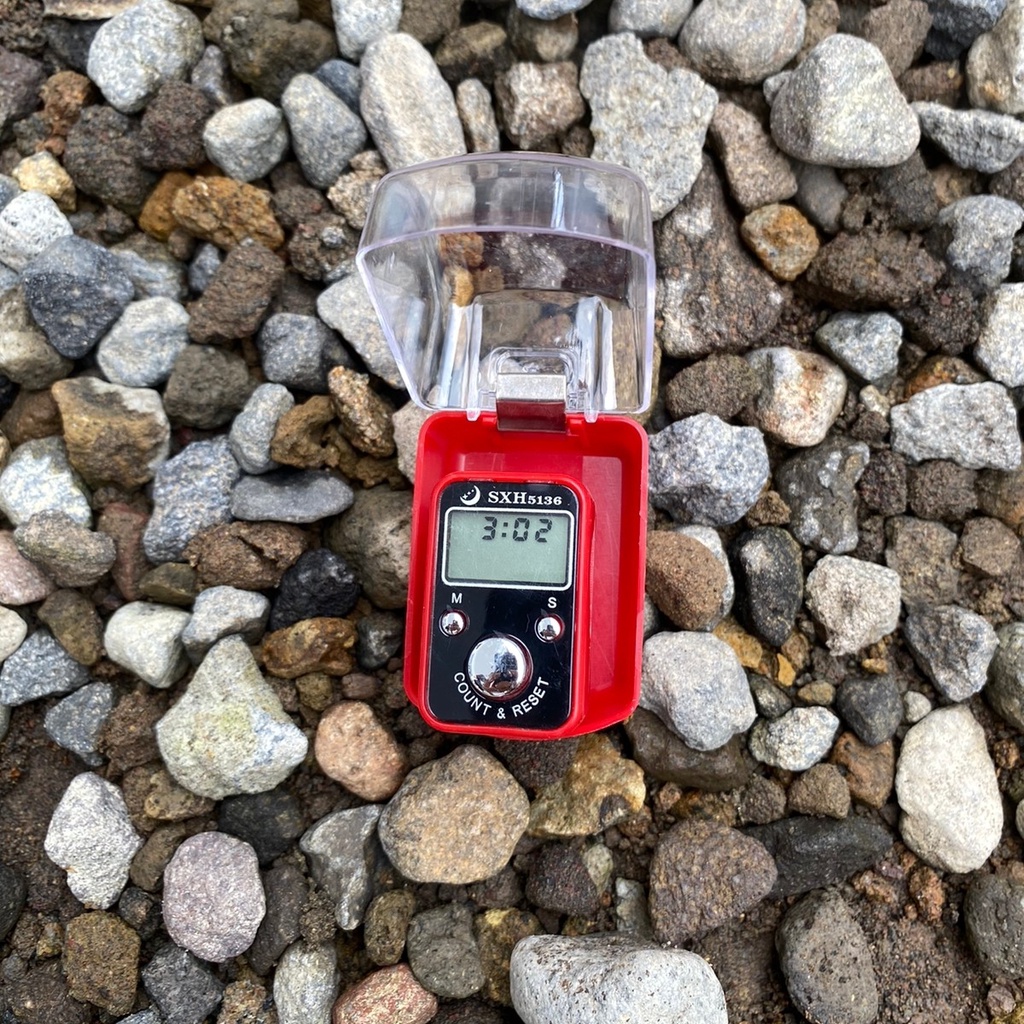 [BISA COD] SXH5136 Tasbih Digital Tanggal + Jam Tasbih Mini Elektrik Dapat Box Kaca