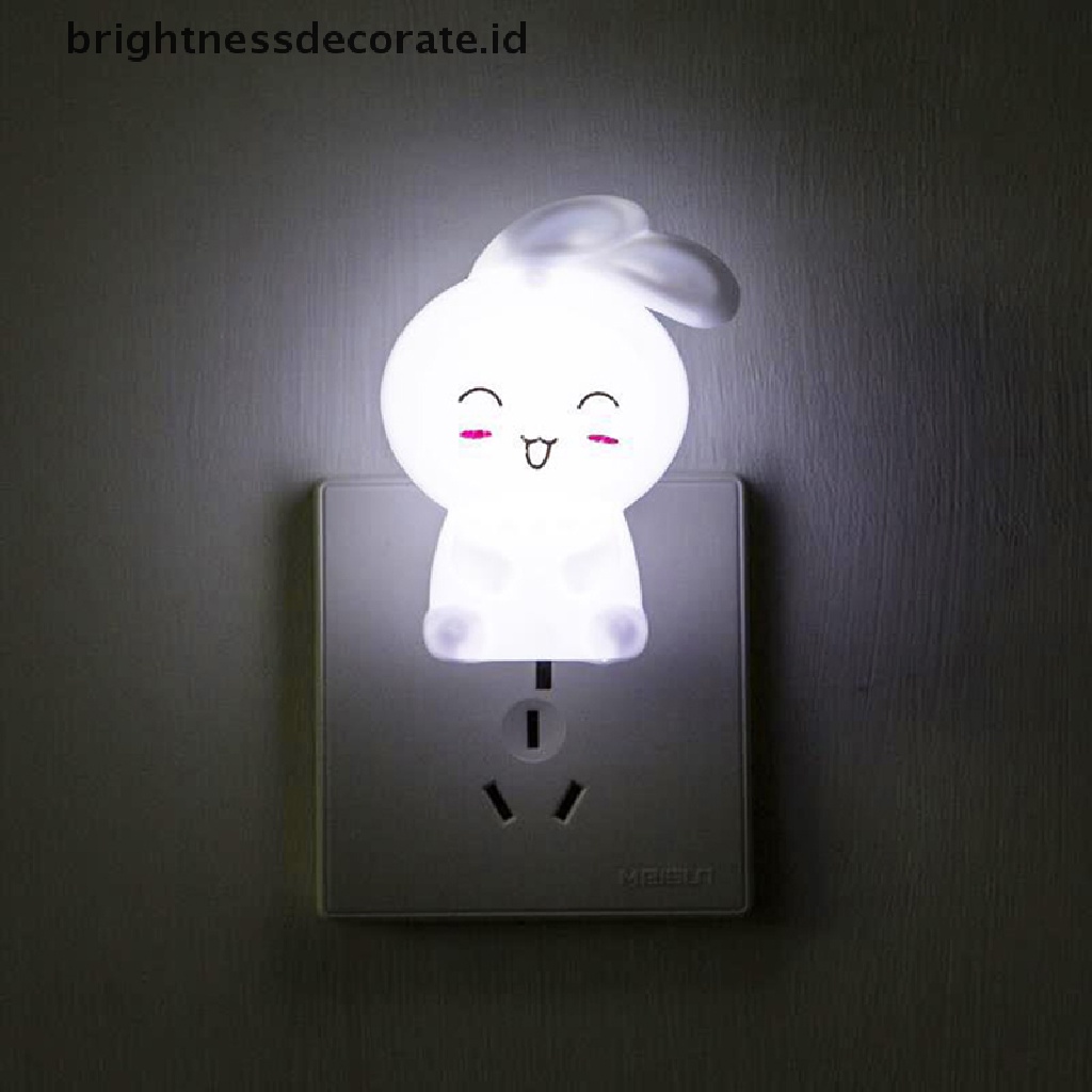 [Birth] Saklar Lampu Malam Kelinci Kartun LED Lucu Lampu Dinding bedside lamp Untuk Anak [ID]