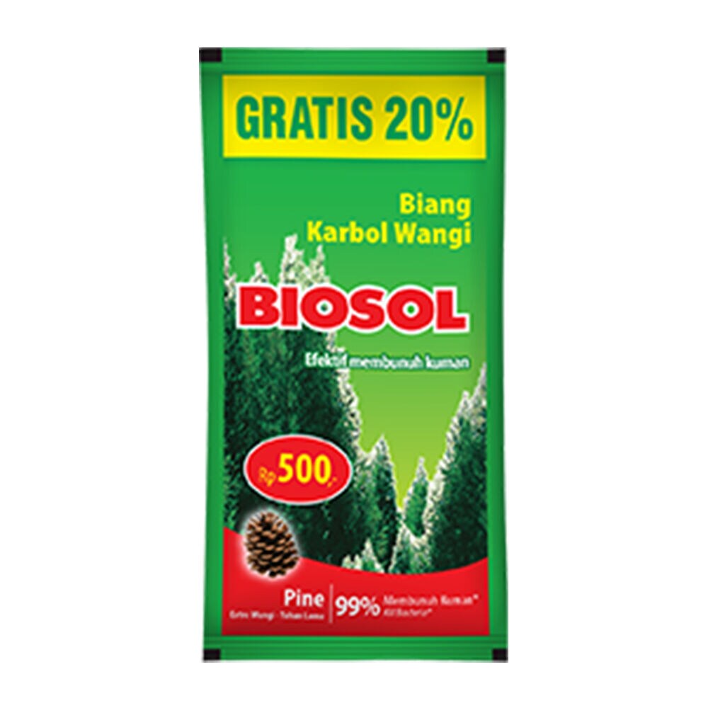 Biosol Biang Karbol Wangi Sachet isi 12 @ 25 ml