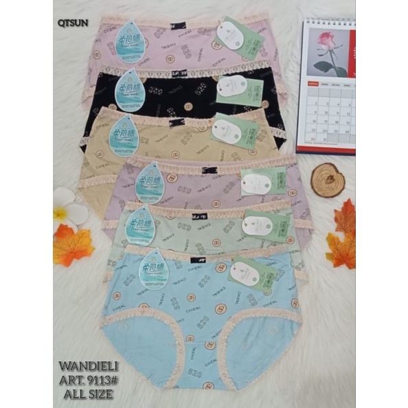 Celana dalam Wanita super Soft Care Cotton Renda motif  9931