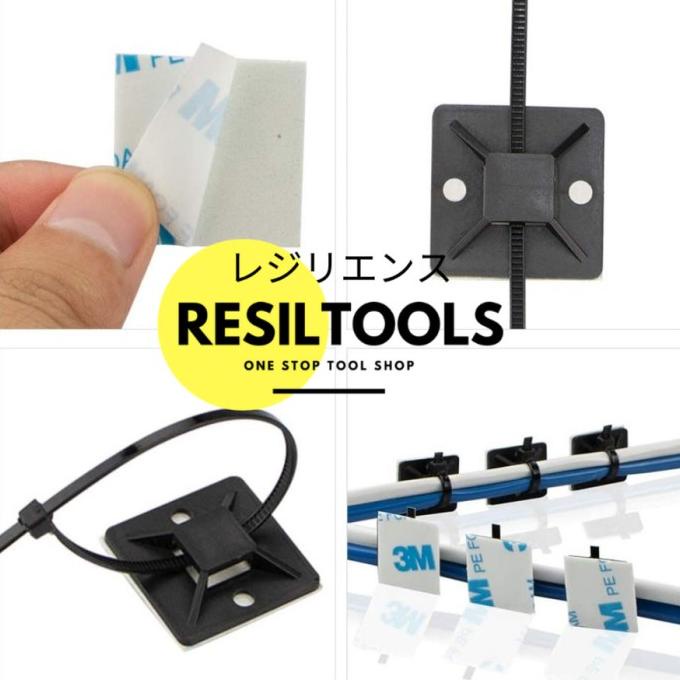 

Kabel Ties Mount 3 x 3 cm Hitam Pengait Pengikat Cable tis Tembok citrab44 Murah