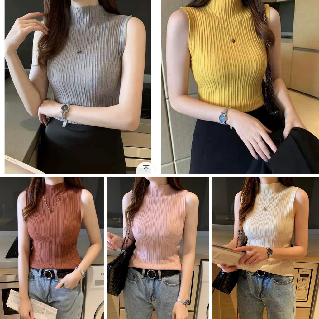 NTR KNIT TANGKTOP TURTLENECK STREET BODYCON KOA