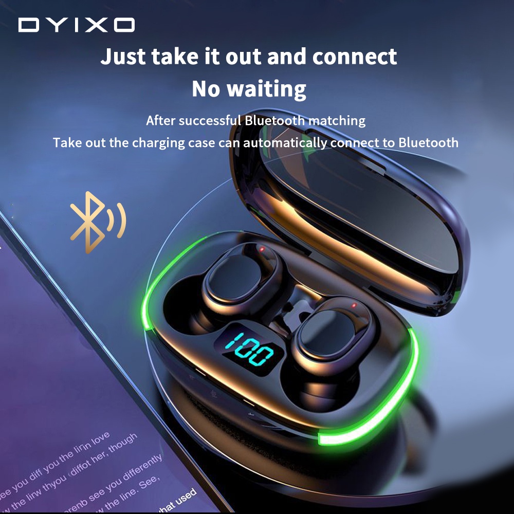 TWS Bluetooth headset sport earbuds V5.1 earphone hd call handset no delay Waterproof Wireless Earphone noise cancelling