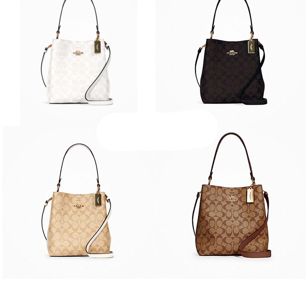 COC C2312 Small Town Bucket Bag In Signature Canvas