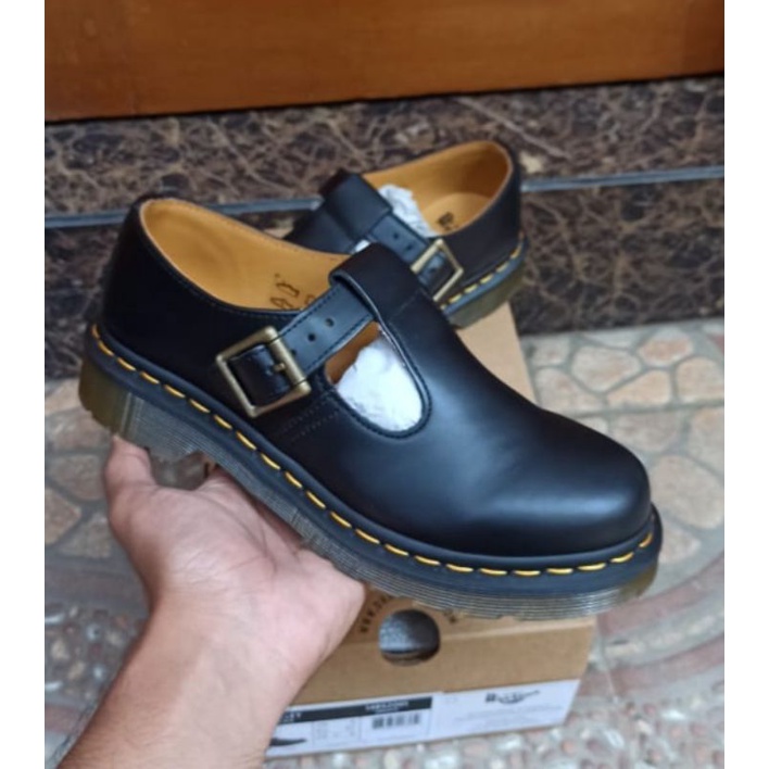 SALE SEPATU DOCMART DR. MARTENS POLLEY BLACK 36 - 41 NEW ORIGINAL