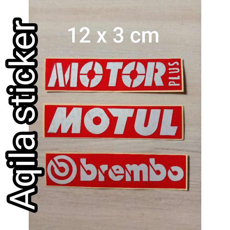 

sticker cutting campur motul...motor plus..brembo