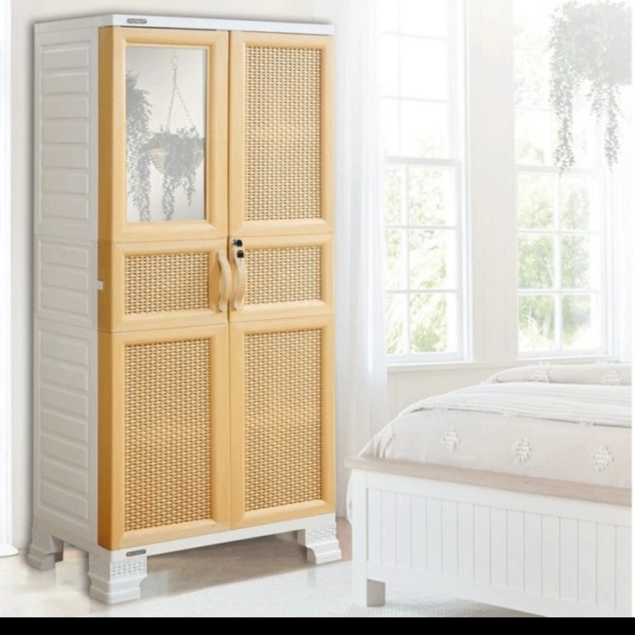 NAPOLLY BCW 3D-8577R.LCK LEMARI PAKAIAN RAK LEMARI PLASTIK Khusus BATAM