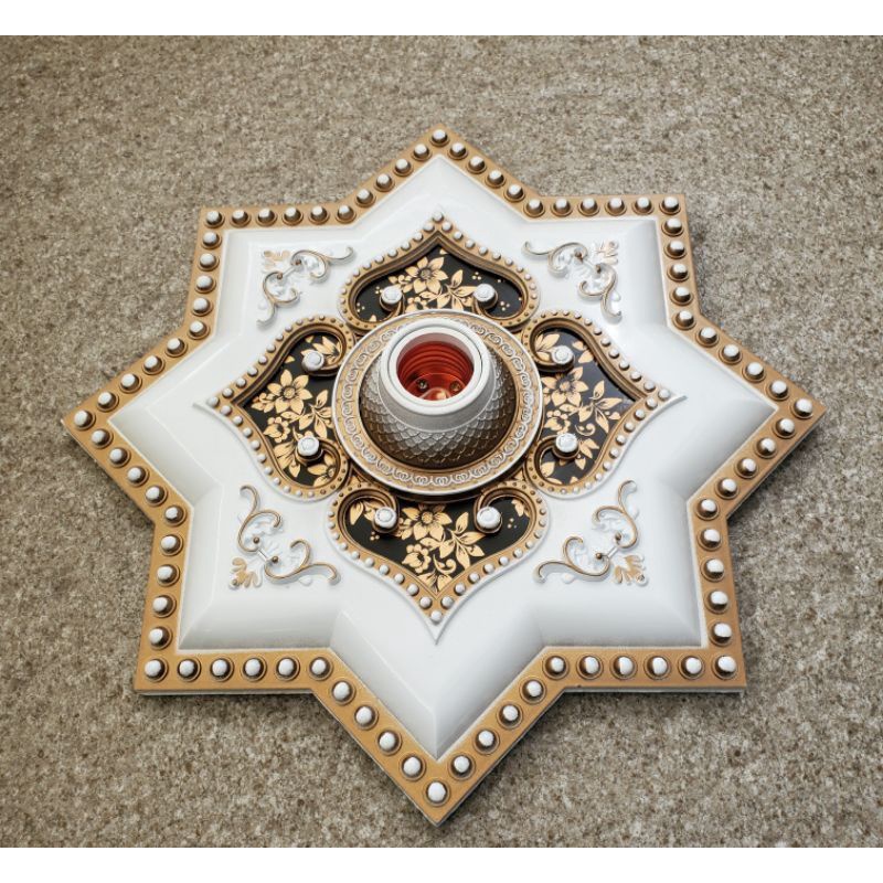 VICON ORNAMEN HIASAN FITING LAMPU PLAFON PVC 30X30CM