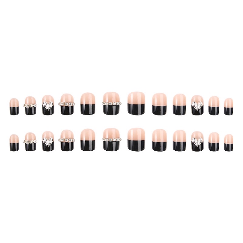 Kuku Palsu 【B136，lem cair】Nikah Wedding False Nailart Pengantin Tangan