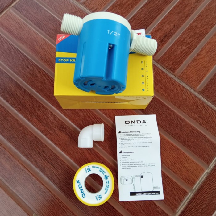 """""] STOP KRAN OTOMATIS HORIZONTAL 1/2 ONDA // PELAMPUNG OTOMATIS 1/2 INCH